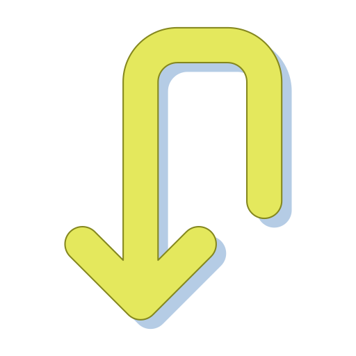 freccia in giù Generic color lineal-color icona
