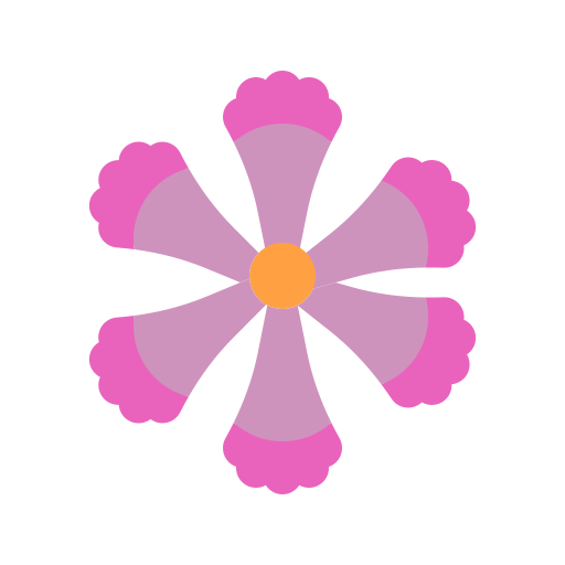 clavel con flecos Generic color fill icono