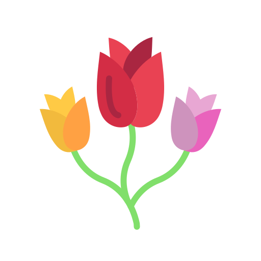 tulipan Generic color fill ikona