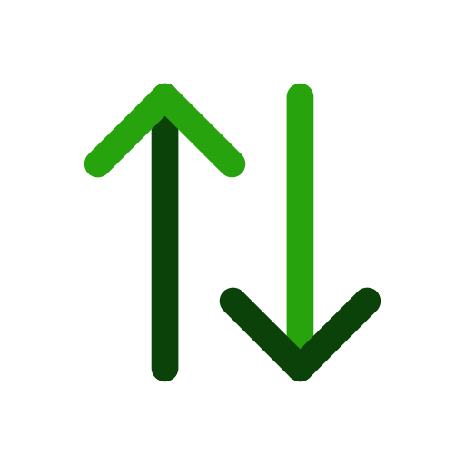 Up and down arrows Generic color outline icon