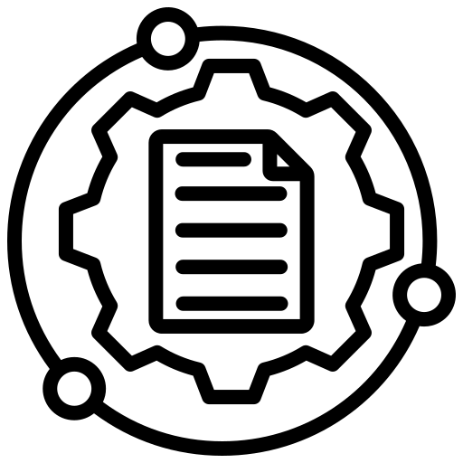 文書管理 Generic black outline icon