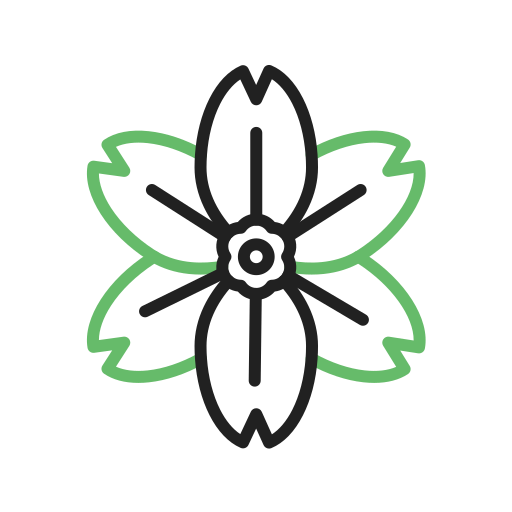Alpine forget me not Generic color outline icon