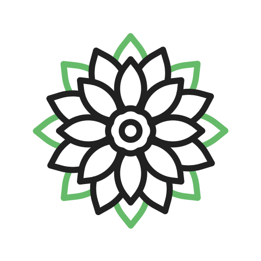Dahlia Generic color outline icon