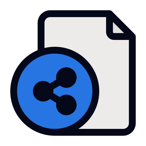 File share Generic color lineal-color icon