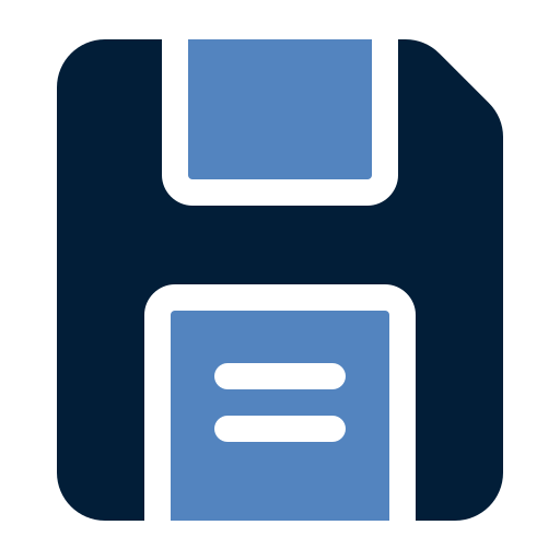 Diskette Generic color fill icon