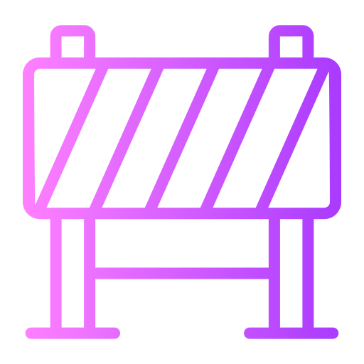 barrière Generic gradient outline icoon