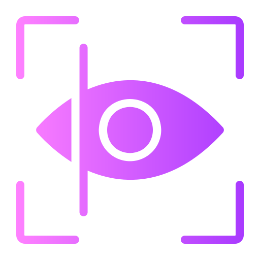 scanner oculare Generic gradient fill icona