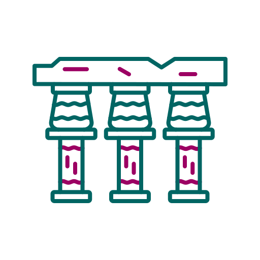 Луксорский храм Generic color outline иконка