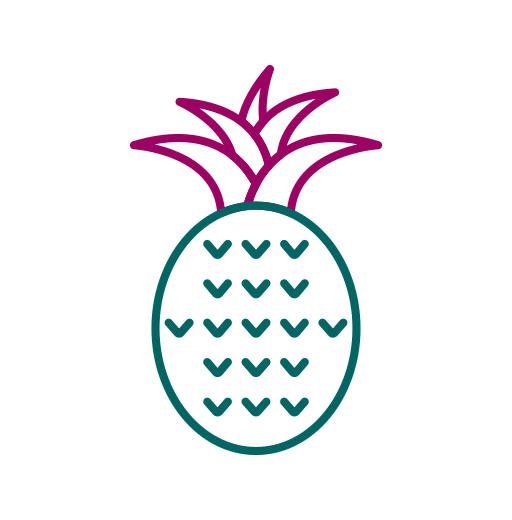 ananas Generic color outline Icône