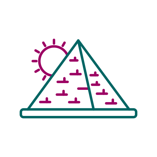 Pyramid Generic color outline icon
