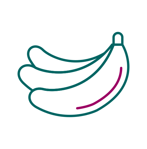 Банан Generic color outline иконка