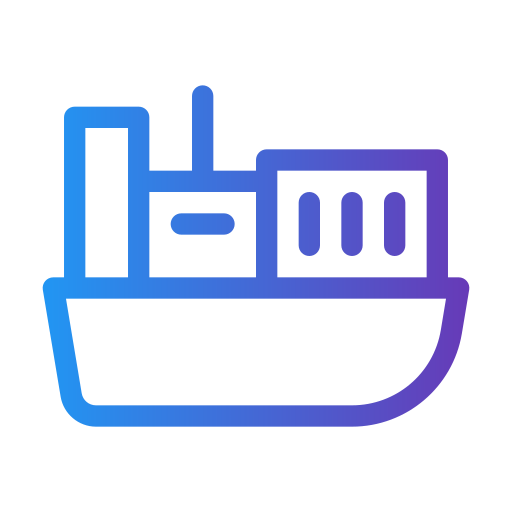 vrachtschip Generic gradient outline icoon