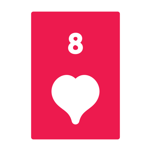ocho de corazones Generic color fill icono