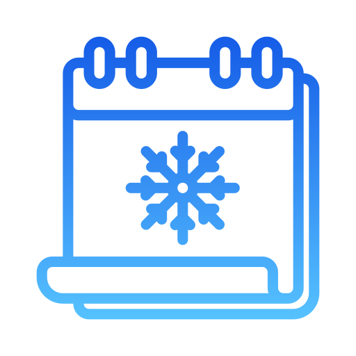sezon zimowy Generic gradient outline ikona