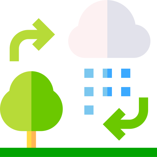 Ökosystem Basic Straight Flat icon