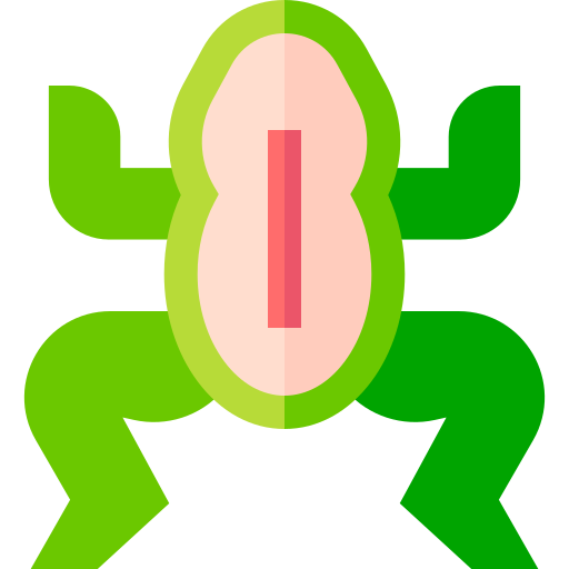 蛙 Basic Straight Flat icon