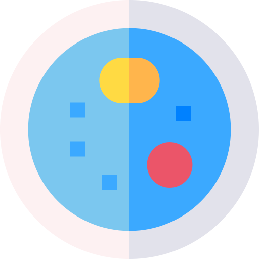 Petri dish Basic Straight Flat icon
