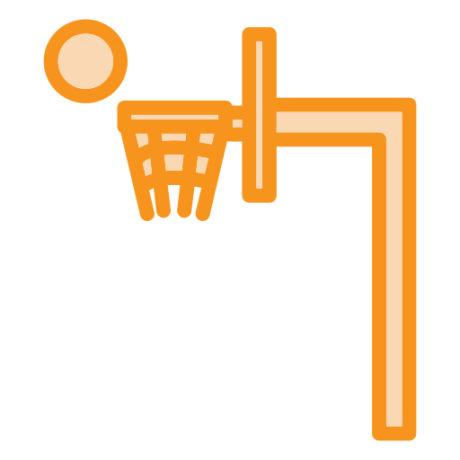 Basketball hoop Generic color lineal-color icon