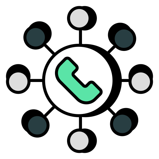 telekomunikacja Generic color lineal-color ikona