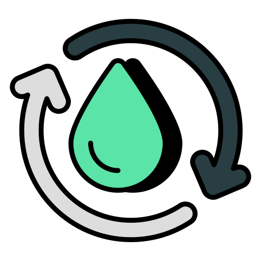 water hergebruiken Generic color lineal-color icoon