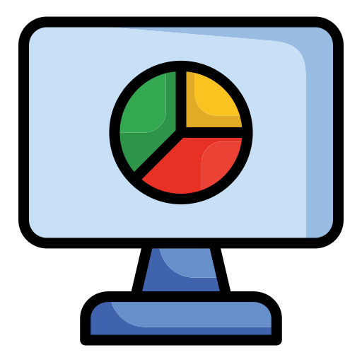 wizualizacja danych Generic color lineal-color ikona