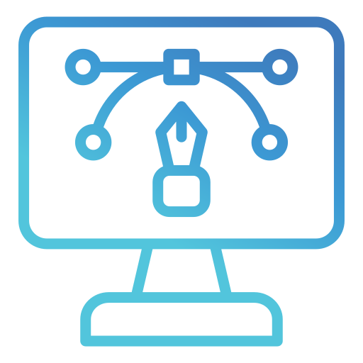 図 Generic gradient outline icon