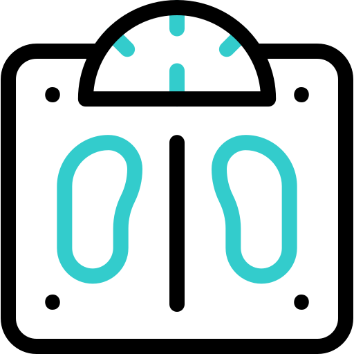 gewichtsskala Basic Accent Outline icon