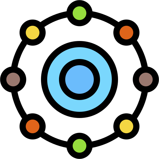 verbindingen Generic color lineal-color icoon
