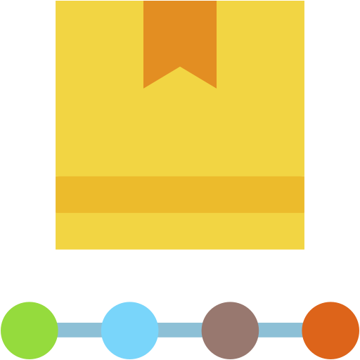 catena di fornitura Generic color fill icona