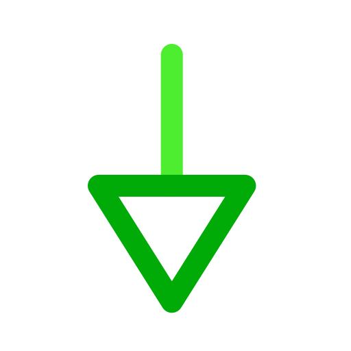 Down arrow Generic color outline icon