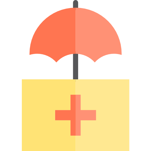 의료 지원 srip Flat icon