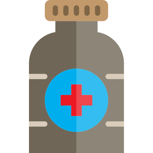medicamento srip Flat icono