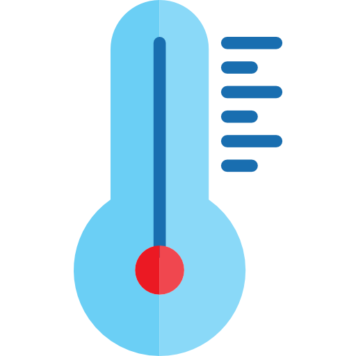 thermomètre srip Flat Icône