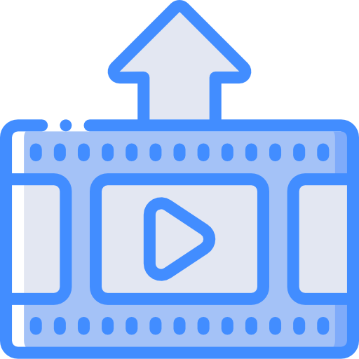 Video player Basic Miscellany Blue icon