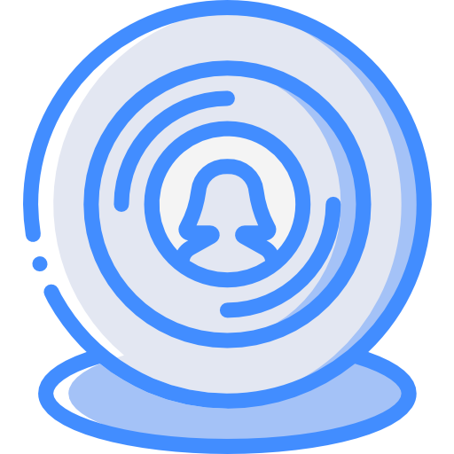 Webcam Basic Miscellany Blue icon