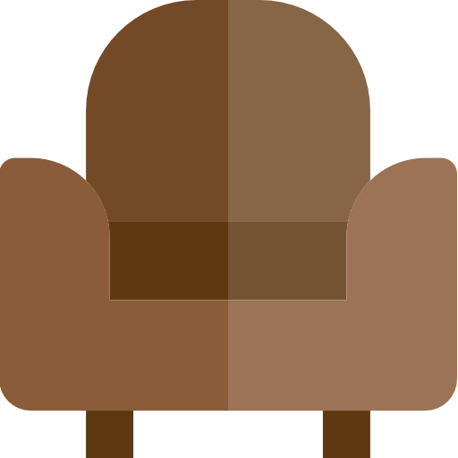 Armchair srip Flat icon