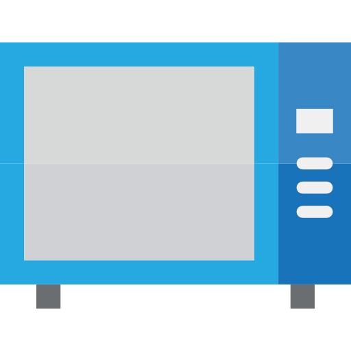 Microwave oven srip Flat icon