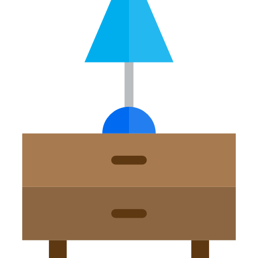 Desk lamp srip Flat icon