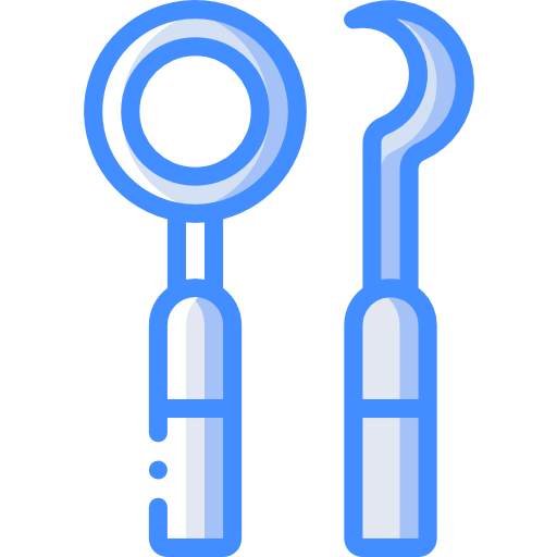 치과 도구 Basic Miscellany Blue icon