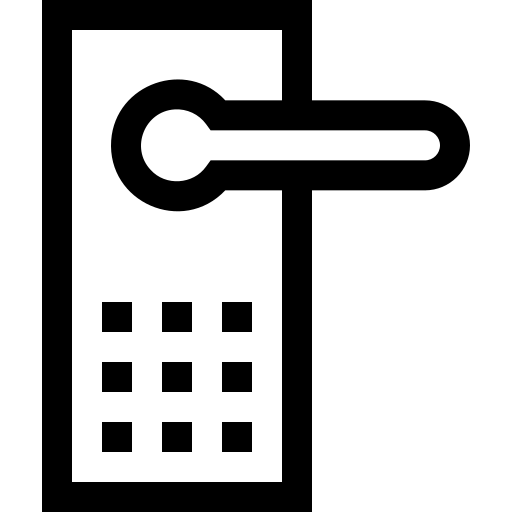 inteligentne drzwi Basic Straight Lineal ikona