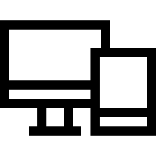 dispositifs Basic Straight Lineal Icône