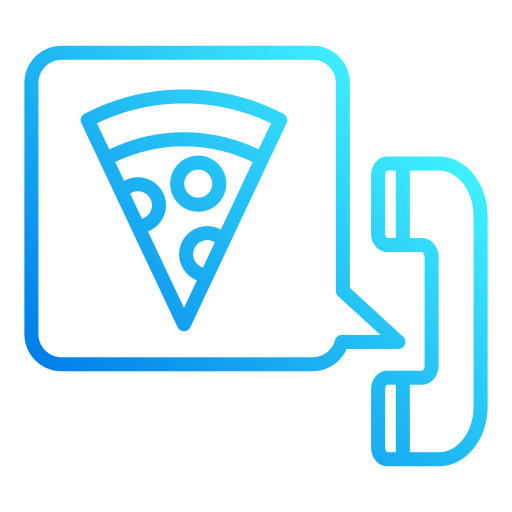 pizza bezorging Generic gradient outline icoon