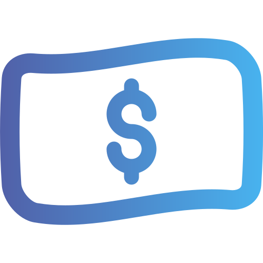 dólar Generic gradient outline icono