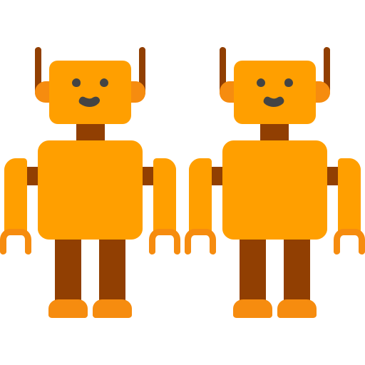 Robots Generic color fill icon
