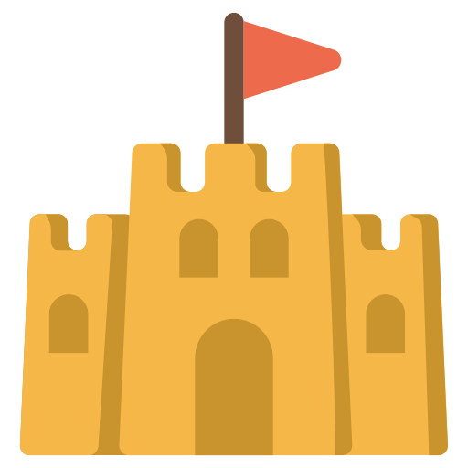 Sand castle Generic color fill icon