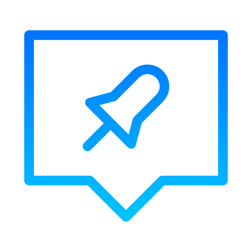 Pin Generic gradient outline icon