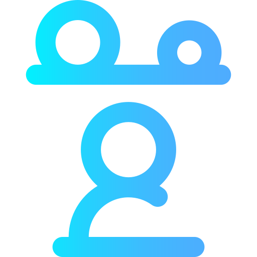균형 Super Basic Omission Gradient icon