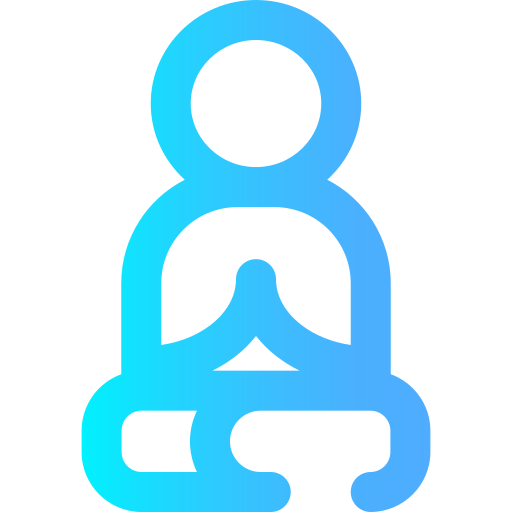 meditieren Super Basic Omission Gradient icon