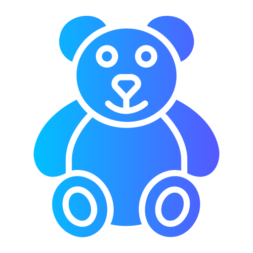 oso de peluche Generic gradient fill icono