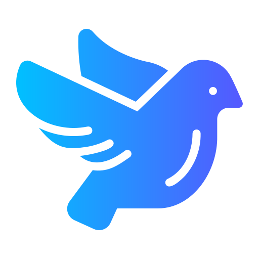 pájaro Generic gradient fill icono